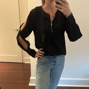 & Other Stories long sleeved slit sleeve blouse